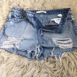 Denim shorts
